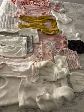 Baby Girl Mixed Clothing Set - size newborn and 0-3 months bundle